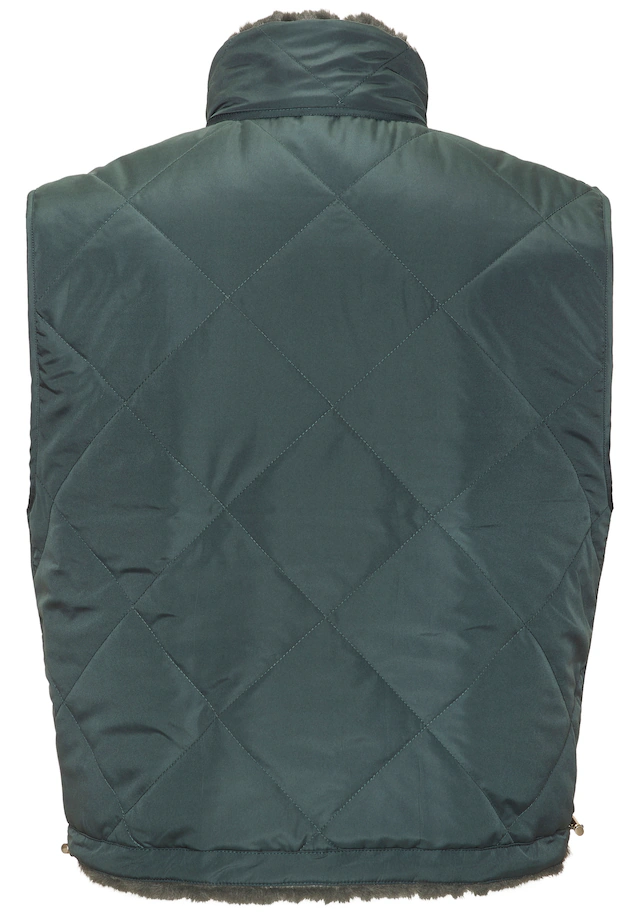 LASCANA Wendeweste », wendbare Steppweste mit flauschigem Fellimitat« kuschelige Plüschweste, ideal zum Layering im Herbst, leicht wattiert