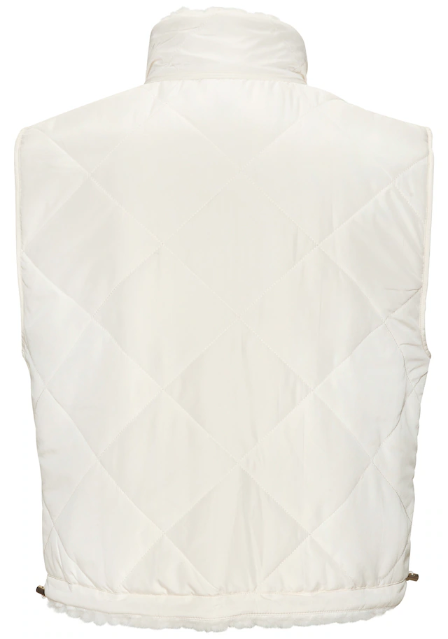 LASCANA Wendeweste », wendbare Steppweste mit flauschigem Fellimitat« kuschelige Plüschweste, ideal zum Layering im Herbst, leicht wattiert