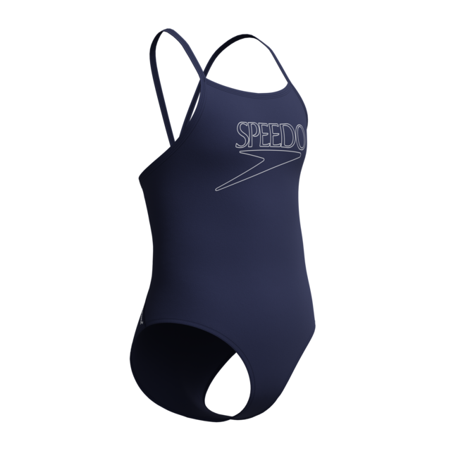 Speedo Badeanzug für Junior-Training und Unterricht, mit dünnen Trägern, chlorbeständig