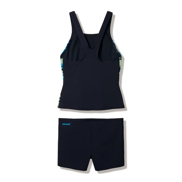 Speedo Tankini »HYPERBOOM SPLICE TANKINI SET BLK/GRN« mit Vier-Wege-Stretch, chlorbeständig