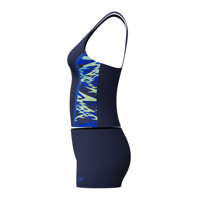 Speedo Tankini »HYPERBOOM SPLICE TANKINI SET BLK/GRN« mit Vier-Wege-Stretch, chlorbeständig