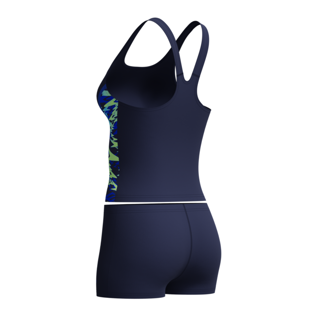 Speedo Tankini »HYPERBOOM SPLICE TANKINI SET BLK/GRN« mit Vier-Wege-Stretch, chlorbeständig