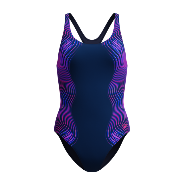 Speedo Badeanzug »ENG PRINT MEDALIST« für Training und aktives Schwimmen, mit Vier-Wege-Stretch