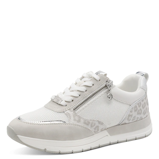Tamaris Plateausneaker , Freizeitschuh, Schnürschuh, Halbschuh mit Reißverschluss außen