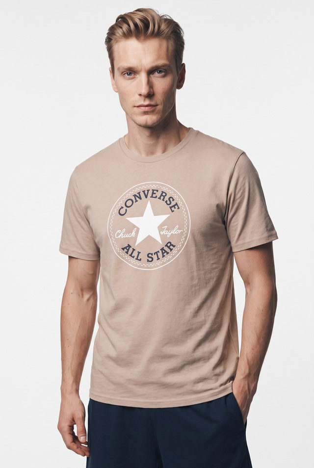 Converse T-Shirt »CHUCK LOGO TEE« mit Rundhalsausschnitt, aus Baumwolle, normale Länge