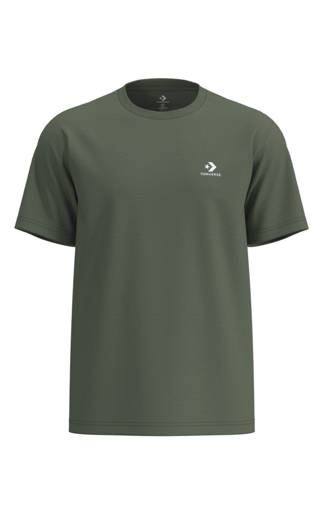 Converse T-Shirt »STAR CHEV EMB TEE« Kurzarm, mit Rundhalsausschnitt, ohne Verschluss, aus Baumwolle