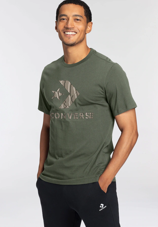 Converse T-Shirt »STANDARD FIT CENTER FRONT LARGE LOGO STAR CHEV SS TEE« Kurzarm, mit Rundhalsausschnitt, aus Baumwolle