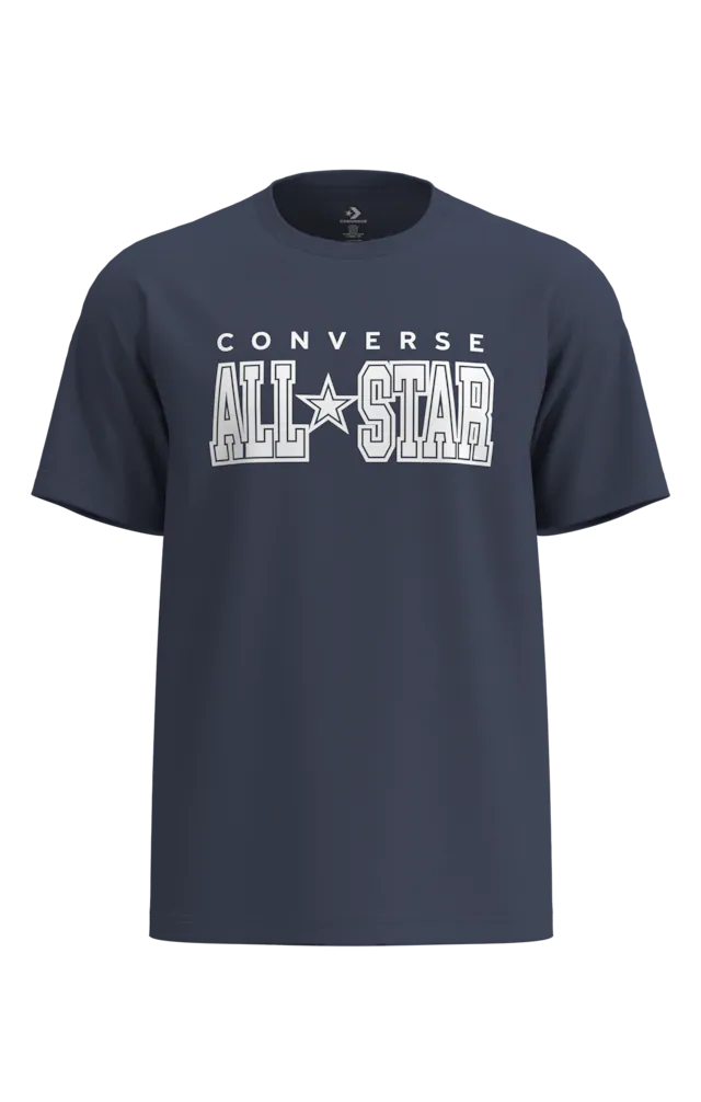 Converse T-Shirt »CONVERSE ARCH ALL STAR TEE« Kurzarm, mit Rundhalsausschnitt, aus Baumwolle und Polyester