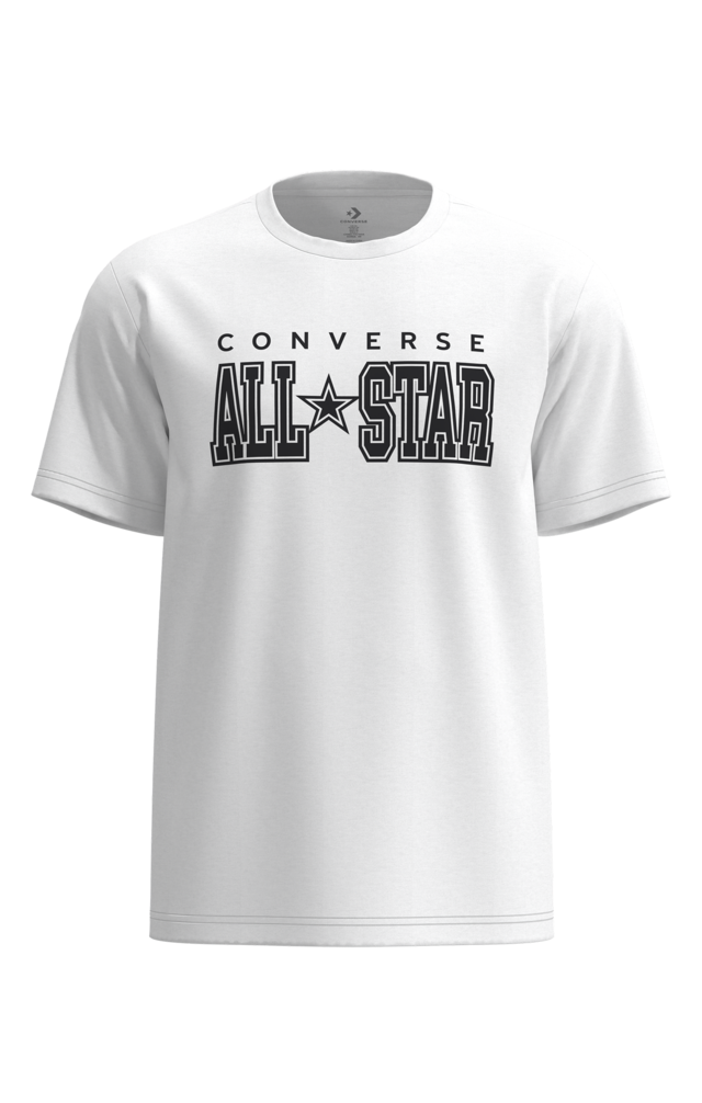 Converse T-Shirt »CONVERSE ARCH ALL STAR TEE« Kurzarm, mit Rundhalsausschnitt, aus Baumwolle und Polyester