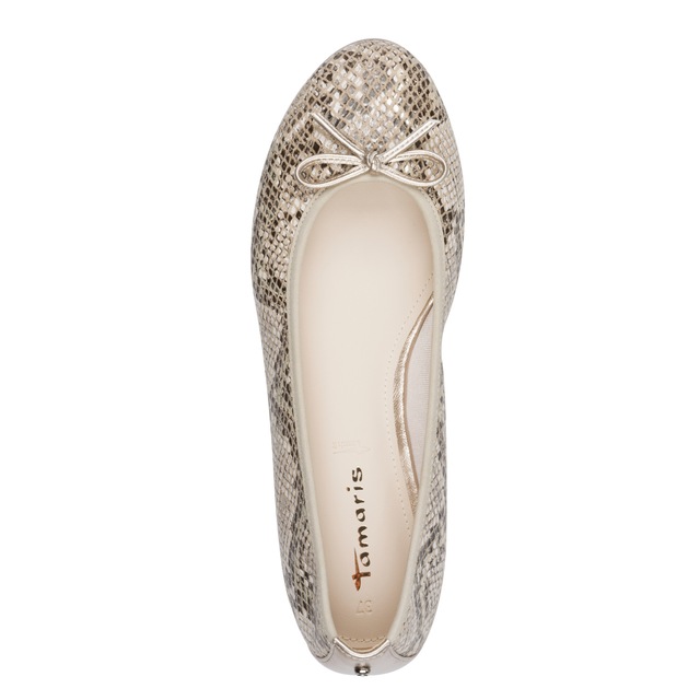Tamaris Ballerina , Schlupfschuh, Frühlingsschuh, Businessschuh im Animal Look