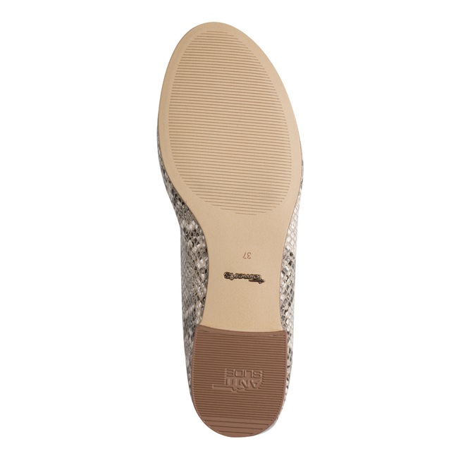 Tamaris Ballerina , Schlupfschuh, Frühlingsschuh, Businessschuh im Animal Look
