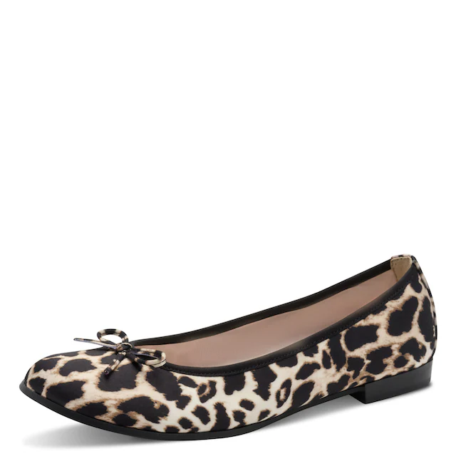 Tamaris Ballerina , Schlupfschuh, Frühlingsschuh, Businessschuh im Animal Look