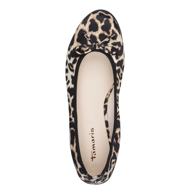 Tamaris Ballerina , Schlupfschuh, Frühlingsschuh, Businessschuh im Animal Look