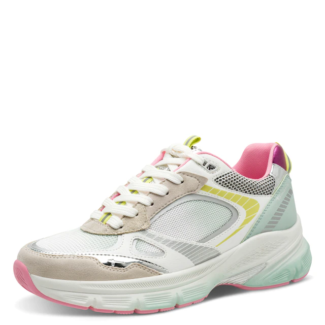Tamaris Plateausneaker , Freizeitschuh, Halbschuh, Schnürschuh in farbenfrohen Design