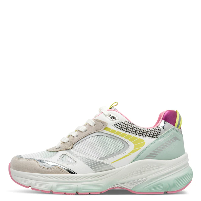 Tamaris Plateausneaker , Freizeitschuh, Halbschuh, Schnürschuh in farbenfrohen Design