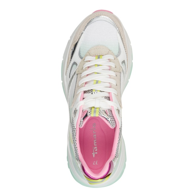 Tamaris Plateausneaker , Freizeitschuh, Halbschuh, Schnürschuh in farbenfrohen Design