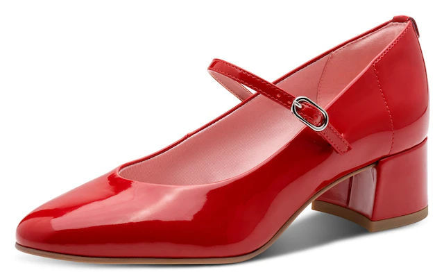 Tamaris Spangenpumps , Blockabsatz, Abendschuh, Festtagsschuh mit verstellbarem Riemchen