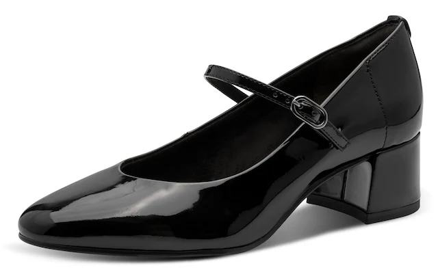 Tamaris Spangenpumps , Blockabsatz, Abendschuh, Festtagsschuh mit verstellbarem Riemchen