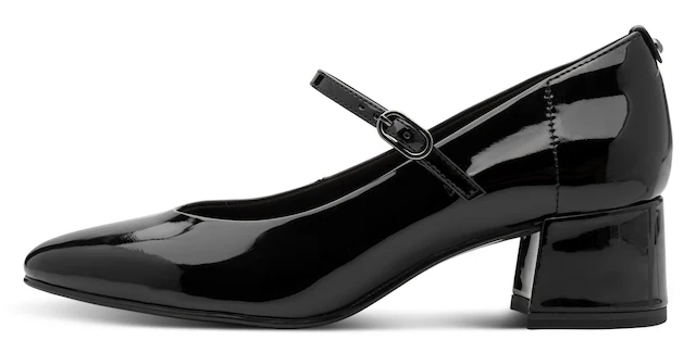 Tamaris Spangenpumps , Blockabsatz, Abendschuh, Festtagsschuh mit verstellbarem Riemchen