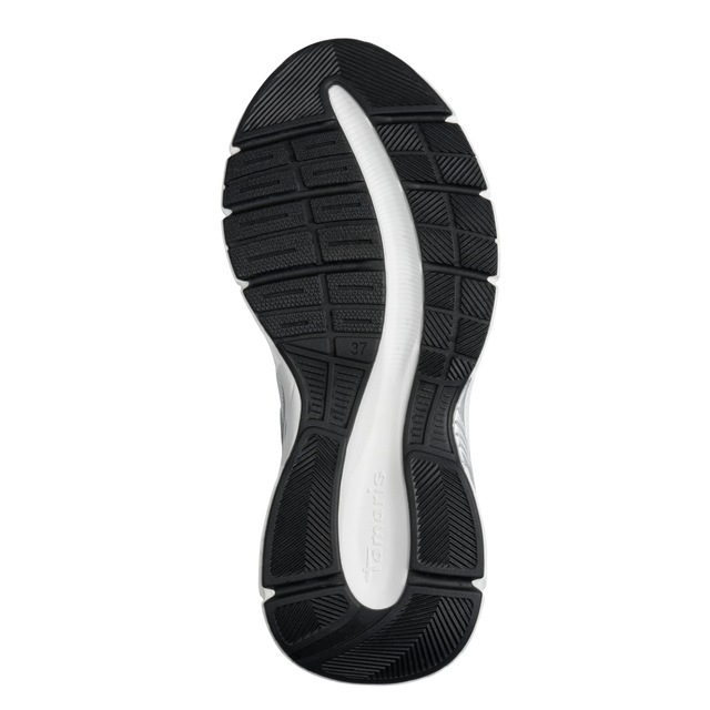 Tamaris Plateausneaker , Freizeitschuh, Halbschuh, Schnürschuh mit Besätzen in Metallic-Optik