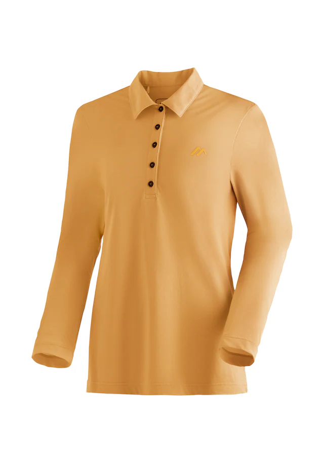 Maier Sports Langarm-Poloshirt »Long Piquee Polo W« Damen Polo langarm, leichtes Funktionsshirt, Langarmshirt, Reg. Fit