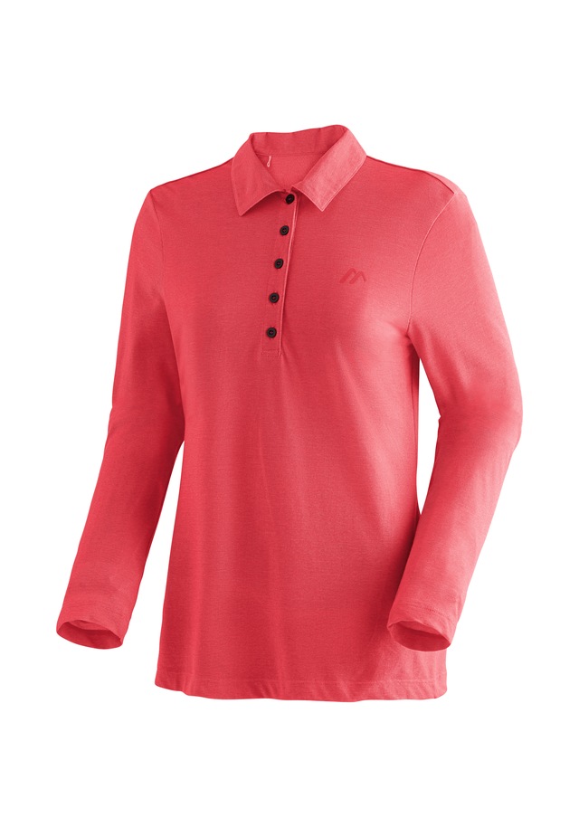 Maier Sports Langarm-Poloshirt »Long Piquee Polo W« Damen Polo langarm, leichtes Funktionsshirt, Langarmshirt, Reg. Fit