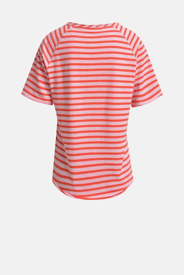 Smith & Soul Rundhalsshirt mit offener Kante am Ausschnitt