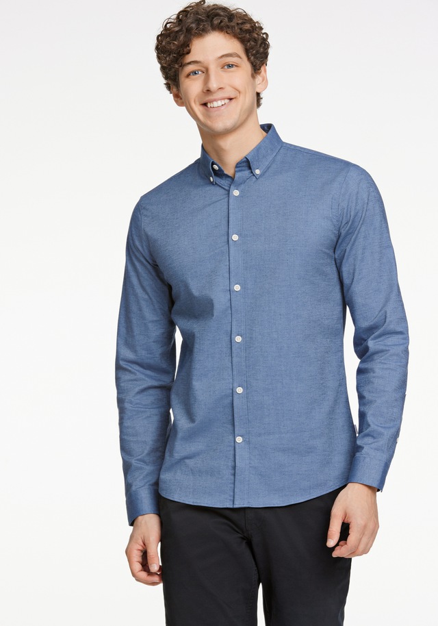 LINDBERGH Businesshemd »Oxford-Hemd (Langarm) Relaxed Fit«