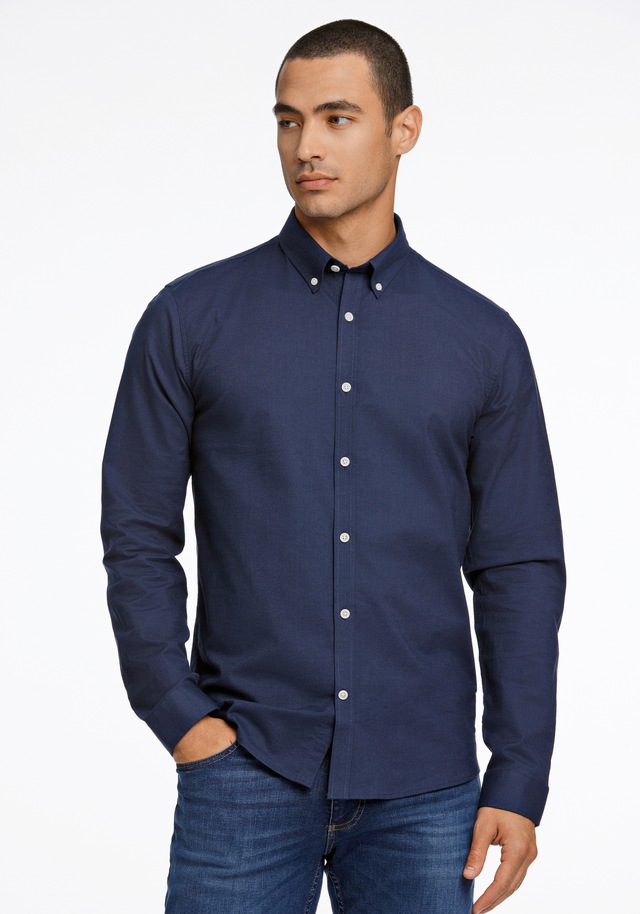 LINDBERGH Businesshemd »Oxford-Hemd (Langarm) Relaxed Fit«