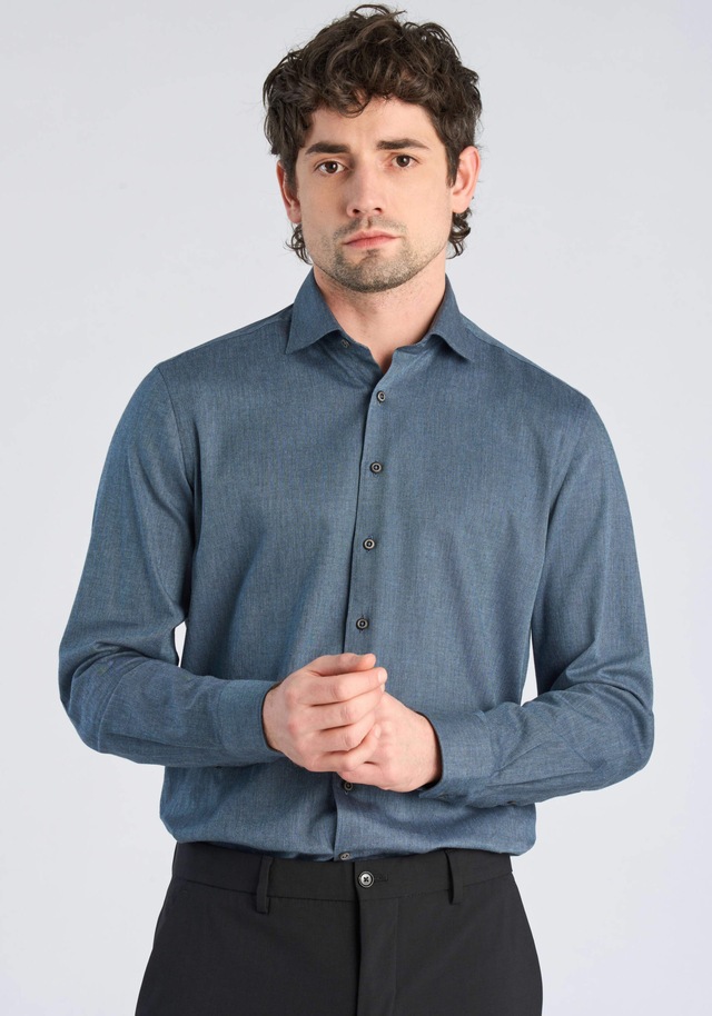 LINDBERGH Businesshemd »Business-Casual-Hemd (Langarm) Modern Fit«