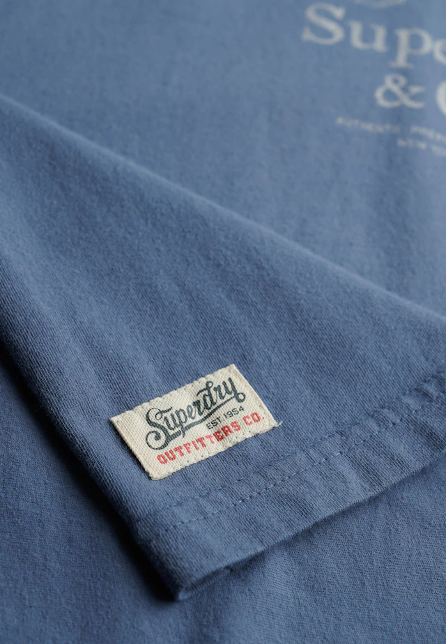 Superdry Print-Shirt »LUXE CASUAL RLXD TEE« aus Baumwolle und Single Jersey, Relaxed Fit, mit Rundhalsausschnitt