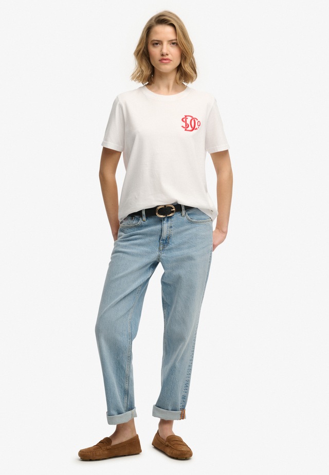 Superdry T-Shirt »SD&CO NEON RELAXED TEE« aus Baumwolle, Relaxed Fit, gerader Abschluss, normale Länge, Rundhals