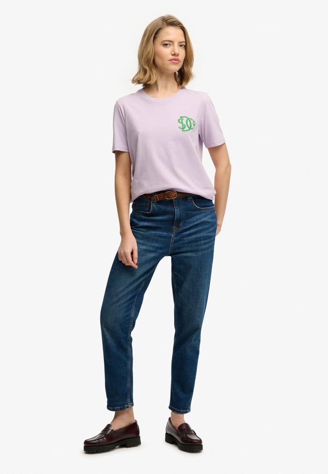 Superdry T-Shirt »SD&CO NEON RELAXED TEE« aus Baumwolle, Relaxed Fit, gerader Abschluss, normale Länge, Rundhals