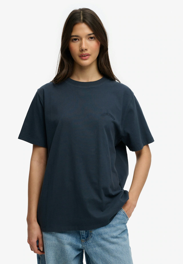 Superdry T-Shirt »ESSENTIAL LOGO LOOSE TEE« mit Rundhalsausschnitt, ohne Verschluss, Relaxed Fit, Kurzarm