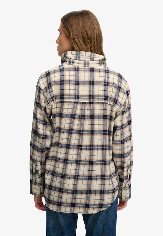 Superdry Karobluse »CHECK FLANNEL RELAXED SHIRT« Baumwolle, relaxed fit, aus weichem Flanell
