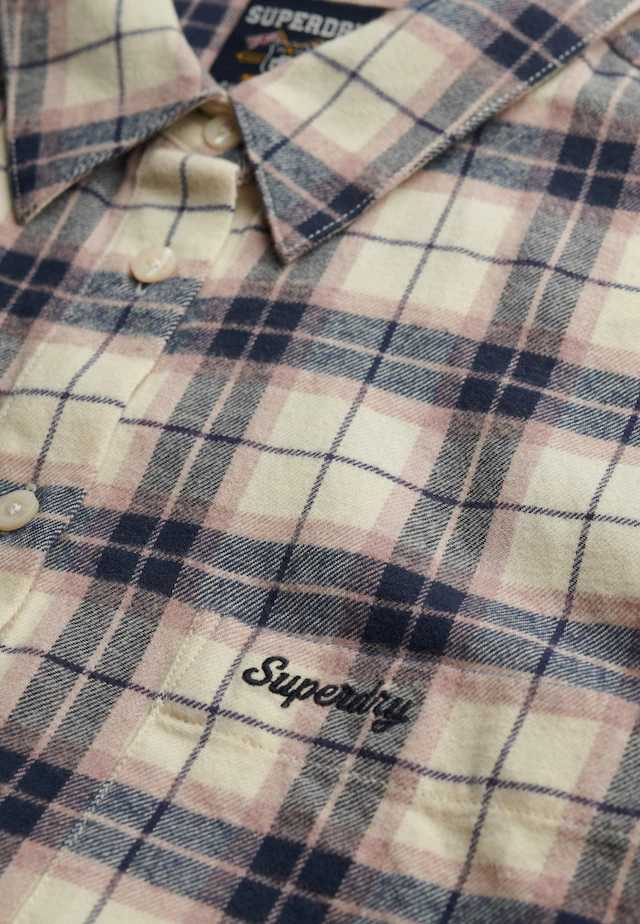 Superdry Karobluse »CHECK FLANNEL RELAXED SHIRT« Baumwolle, relaxed fit, aus weichem Flanell