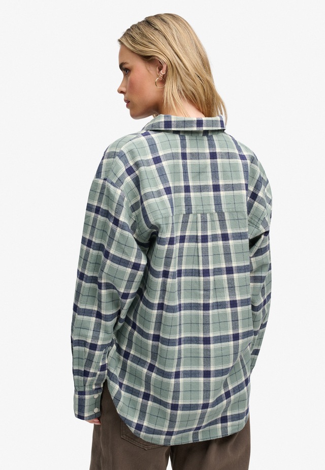 Superdry Karobluse »CHECK FLANNEL RELAXED SHIRT« Baumwolle, relaxed fit, aus weichem Flanell