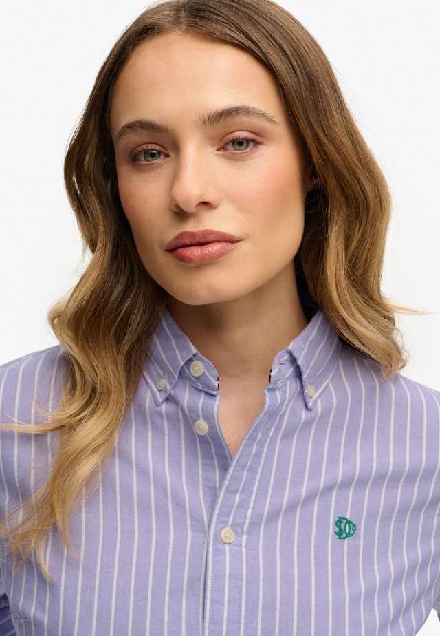 Superdry Hemdbluse »SLIM OXFORD BD L/S SHIRT« Baumwolle, slim fit
