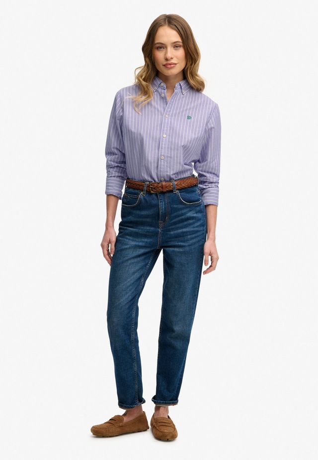 Superdry Hemdbluse »SLIM OXFORD BD L/S SHIRT« Baumwolle, slim fit