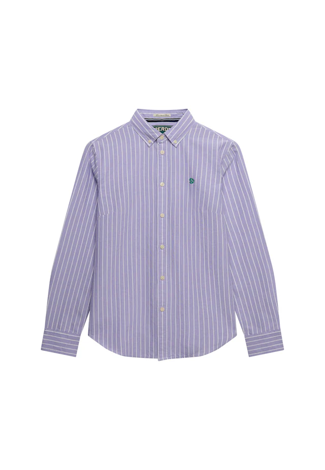 Superdry Hemdbluse »SLIM OXFORD BD L/S SHIRT« Baumwolle, slim fit