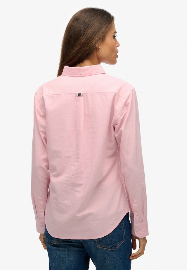 Superdry Hemdbluse »SLIM OXFORD BD L/S SHIRT« Baumwolle, slim fit