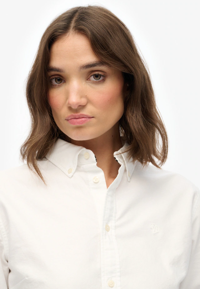 Superdry Hemdbluse »SLIM OXFORD BD L/S SHIRT« Baumwolle, slim fit
