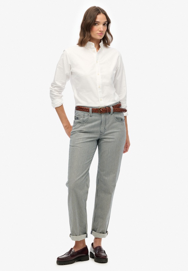 Superdry Hemdbluse »SLIM OXFORD BD L/S SHIRT« Baumwolle, slim fit