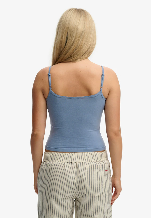 Superdry Tanktop »ATH ESS GRAPHIC CAMI« mit hübschem Spitzen-Detail am Auschnitt