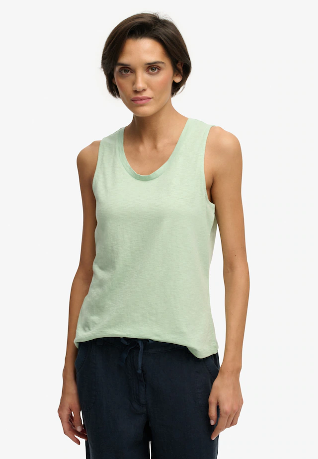 Superdry Tanktop »SCOOP NECK TANK« Baumwollmischung, regular fit
