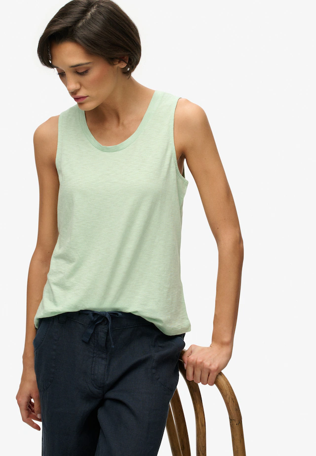 Superdry Tanktop »SCOOP NECK TANK« Baumwollmischung, regular fit