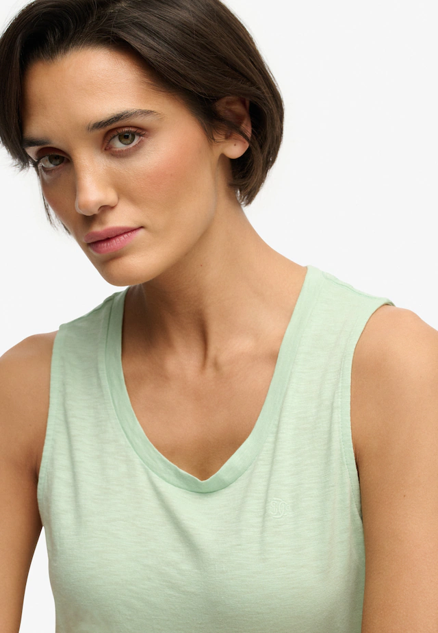 Superdry Tanktop »SCOOP NECK TANK« Baumwollmischung, regular fit