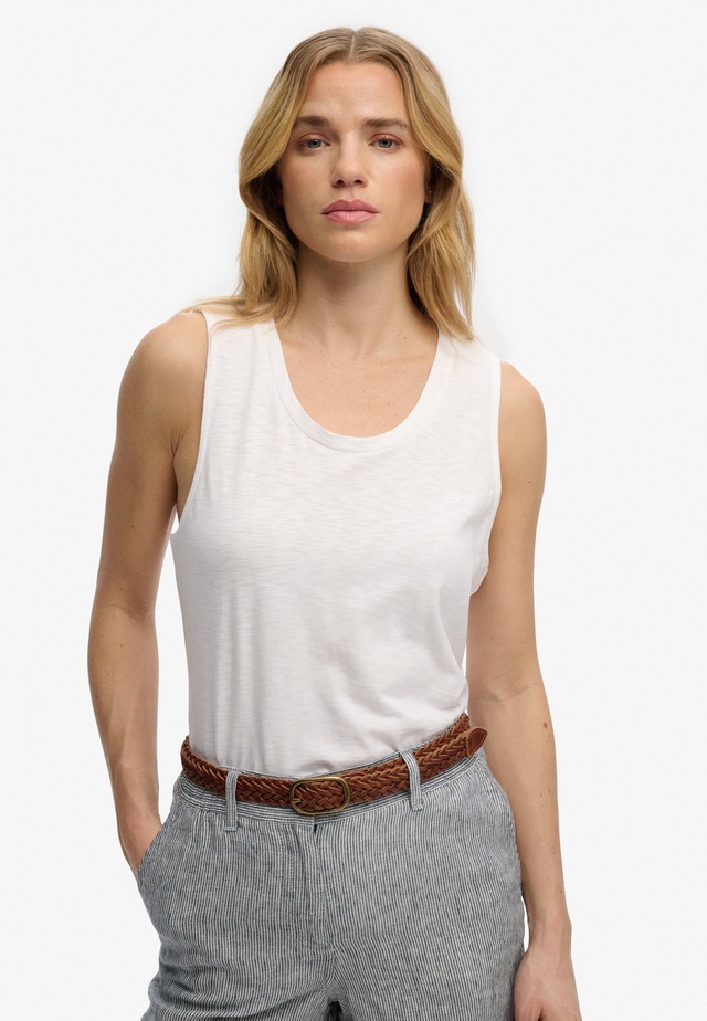 Superdry Tanktop »SCOOP NECK TANK« Baumwollmischung, regular fit