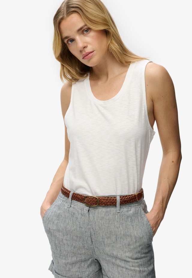Superdry Tanktop »SCOOP NECK TANK« Baumwollmischung, regular fit