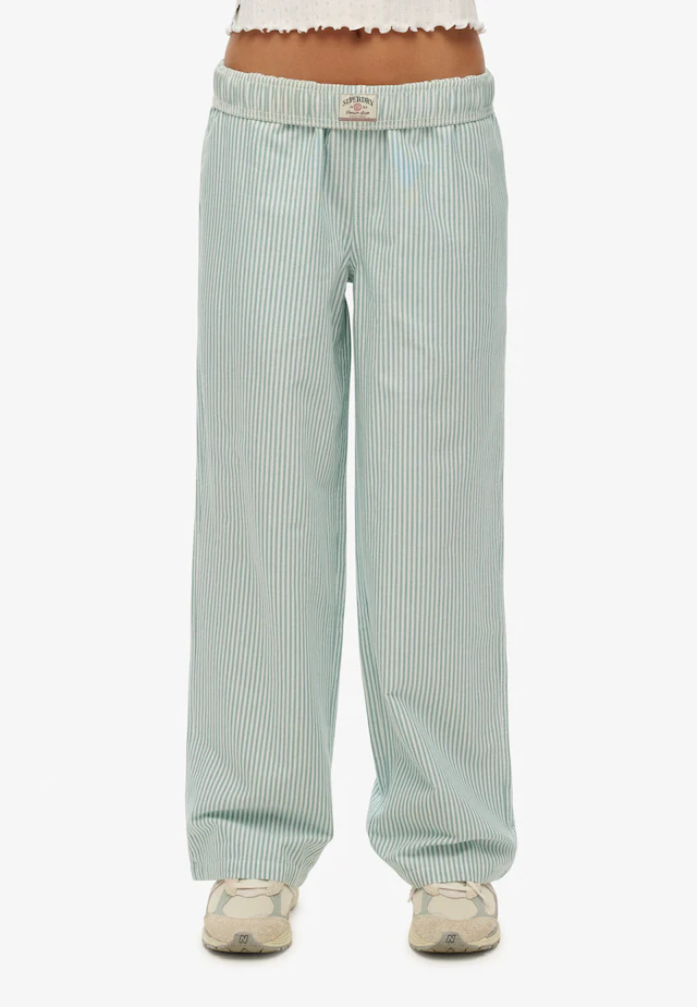 Superdry Cargohose »COTTON STRIPE ELASTIC TROUSER« aus Baumwolle und Jersey, Relaxed Fit, gestreifte Optik